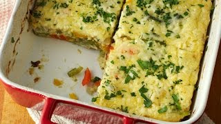 Easy Cheesy Quiche Slice  One Pot Chef [upl. by Saffier]