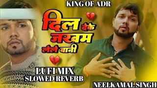 Dil deke jakham lele bani Neelkamal Singh sad Song Bhojpuri gana slowed reverb Lufi mix king of adr [upl. by Orpah]