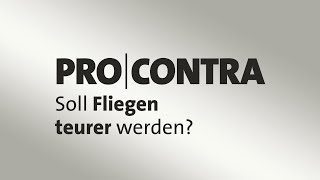 Soll Fliegen teurer werden Pro Contra  tagesschau [upl. by Laram]