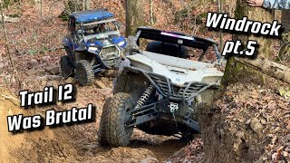 CFMOTO ZFORCE vs RZR amp Segway on Trail 12 at Windrock  Winches Were Used [upl. by Mccoy]