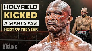 That Night Evander Holyfield KICKED A GIANT’S ASS …but After That He Was Vilely Robbed [upl. by Anrym]