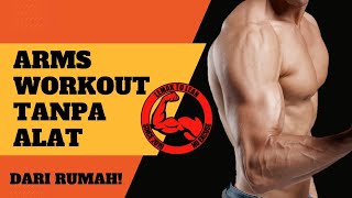 ARMS WORKOUT  NO EQUIPMENT  HOME WORKOUT  BUILD MUSCLE  LEMAK TO LEAN [upl. by Zenas]