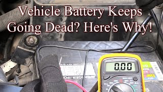 Vehicle battery keeps going dead after sitting a day Heres Why [upl. by Dieter]