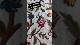 Aari embroidery work of Kashmir aariwork [upl. by Leesa]