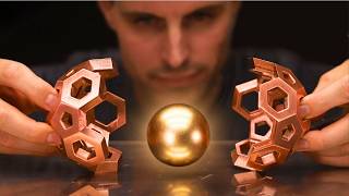 HUGE Magnet VS Copper Sphere  Defying Gravity Will a Neodymium Magnet Float Inside [upl. by Faydra]