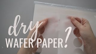 Wafer paper 101 How to Fix Dry Wafer Paper  Edible Paper Care Tips [upl. by Eseuqcaj]