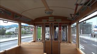 Fahrt mit der alten Pöstlingbergbahn vom Hauptplatz Linz zum Mühlkreisbahnhof [upl. by Rana306]