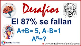 4 DESAFIOS MATEMATICOS PARA EL CEREBRO 🧠🦾😎 [upl. by Ahsetan318]