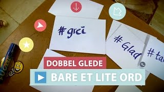 Musikkvideo  Dobbel Glede  Bare et lite ord [upl. by Niltiak964]