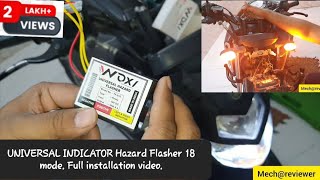 Fzs v3 Indicators Modification Part 2 Installation of Flasher relay many patterns must watch [upl. by Faxan]