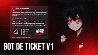 COMO BAIXAR E CONFIGURAR BOT DE TICKET DISCORD [upl. by Roede]