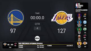 Warriors  Lakers Game 3 Live Scoreboard  NBAPlayoffs Presented by Google Pixel [upl. by Torin]