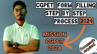 CGPET FORM FILLING STEP BY STEP PROCESS  MISSION CGPET 2024 l DOCUMENTS REQUIRED [upl. by Olonam]