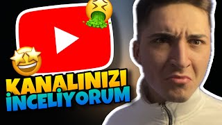 Youtube Kanallarınızı İnceliyorum 1  Nasıl Youtuber Olunur  Youtube Öneri Ve İpuçları [upl. by Baoj97]