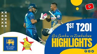 Thrilling Chase LastOver Drama  1st T20I Highlights  Sri Lanka vs Zimbabwe 2024 [upl. by Lurleen781]