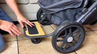 Uppababy VISTA PiggyBack RideAlong Board Install amp Review [upl. by Leugim]