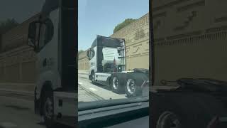 Nikola BEV 20 cruising down the highway fcev greenhydrogen follownone trucking hydrogenfuel [upl. by Phillie]