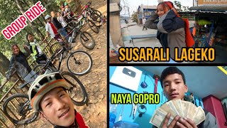 FINALLY NAYA GOPRO KINEA  DHERAI DIN PAXI GROUP RIDE  SUSARALI LAGEKO AJA Pukuvlog [upl. by Shanly326]