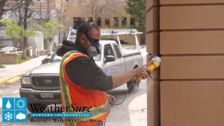 Vertical Caulking Demo with Dow Corning 795 [upl. by Herb]