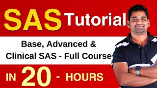 Complete SAS Tutorial amp Certification Course  SAS Base Advanced amp Clinical SAS  20 Hours [upl. by Trilbie802]