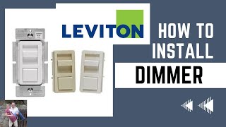 How To Install Leviton Illumatech Slide Dimmer IPL0610M diy howto how [upl. by Pickar173]