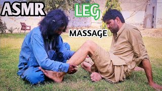 ASMR Smoked Oil Leg Massage  Asmr Relaxing Therapy for Calm Minds  Asmr Leg Massage best styling [upl. by Ayala]