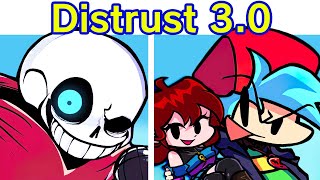 Friday Night Funkin Vs Distrust 30 DEMO  Cutscenes  Sans amp Papyrus FNF ModHard Undertale [upl. by Lovich]