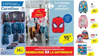 Carrefour promotion fournitures scolaires pour la rentrée jusquau 7 septembre 2020 catalogue belge [upl. by Riccardo570]