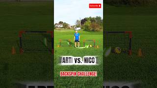 😱⚽ MINIGOAL BACKSPIN CHALLENGE [upl. by Spiros782]