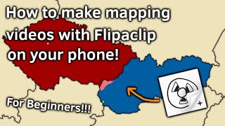 How to make mapping videos with Flipaclip on you phone The Basic Tutorial for Beginners [upl. by Ehud]