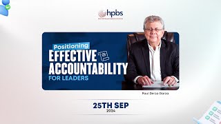 Positioning Effective Accountability  LinkedIn Live on 250924 [upl. by Geilich]