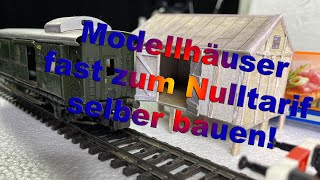 Besser als 3DDruck Modellhäuser in jedem Maßstab fast zum Nulltarif  Märklin Modellbahn H0 [upl. by Reffotsirhc]