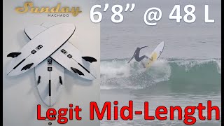 Firewire Machado Sunday 68 Review  definitely a MidLength [upl. by Gapin]