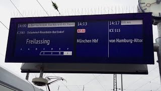 Bahnsteigansagen Blechelse MünchenPasing amp München Ost [upl. by Barncard]