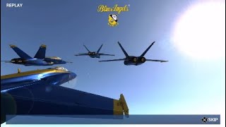 Blue Angels aerobatic flight Simulator PS4 Baltimore airshow [upl. by Cusick]