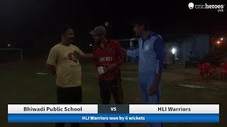 Live Cricket Match  Bhiwadi Public School vs HLI Warriors  25Oct24 0717 PM 20 overs  Friendshi [upl. by Adyl82]