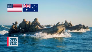 Amphibious Raid Preparations • US Marines Corp • Operations in The Coral Sea Australia [upl. by Ydurt]