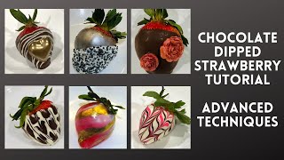 Chocolate Dipped Strawberries Tutorial  ADVANCED TECHNIQUES [upl. by Madriene]