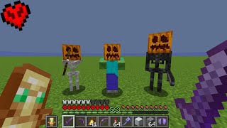 I Collected EVERY Halloween Mob in Minecraft Hardcore [upl. by Aihsital540]