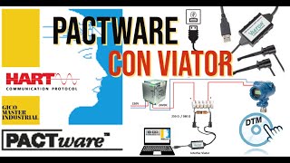 🏅SOFTWARE PACTware CON LA INTERFAZ HART VIATOR  TUTORIAL [upl. by Nahaj365]