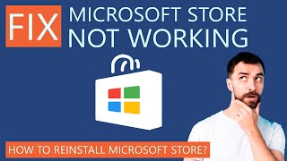 How to Fix Microsoft Store Not Working  Reinstall Microsoft Store [upl. by Jasisa]