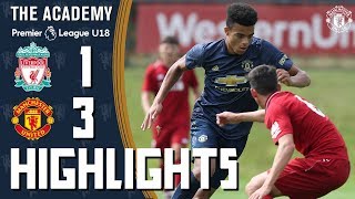 The Academy  Under18s  Liverpool 13 Manchester United  Highlights [upl. by Yul]