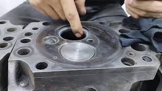 Diesel Cylinder Head Valve Laping head seat cutting valve grinding surface [upl. by Saleme]