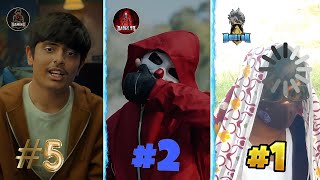 TOP 5 BEST FACEREVEAL OF FREE FIRE YOUTUBERS🔥😍AJJUBHAI FACE REVEAL [upl. by Milurd]