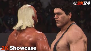 WWE 2K24  Hulk Hogan vs Andre the Giant  2K Showcase [upl. by Amle65]