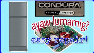 inverter refrigerator ayaw lumamig  not cooling paano itroubleshoot [upl. by Canter]