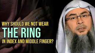 Why Should We Not Wear The Ring In Index And Middle Finger  Assim Al Hakeem  Sheikh Asim [upl. by Merari]