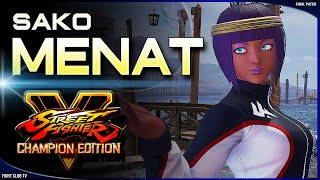 Sako Menat ➤ Street Fighter V Champion Edition • SFV CE [upl. by Neimad]