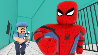 Fake SPIDERMAN Crime Hunt  Successful Prison Break in Roblox 3D [upl. by Nosirrah]