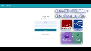 NodeRED UIBuilder  Part 81  Token based Login with Session [upl. by Ainaled]